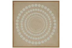Papierkunst Wandbild 'Konzentrische Punkte' 50x50cm