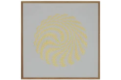 Papierkunst Wandbild 'Schneeball' 50x50cm