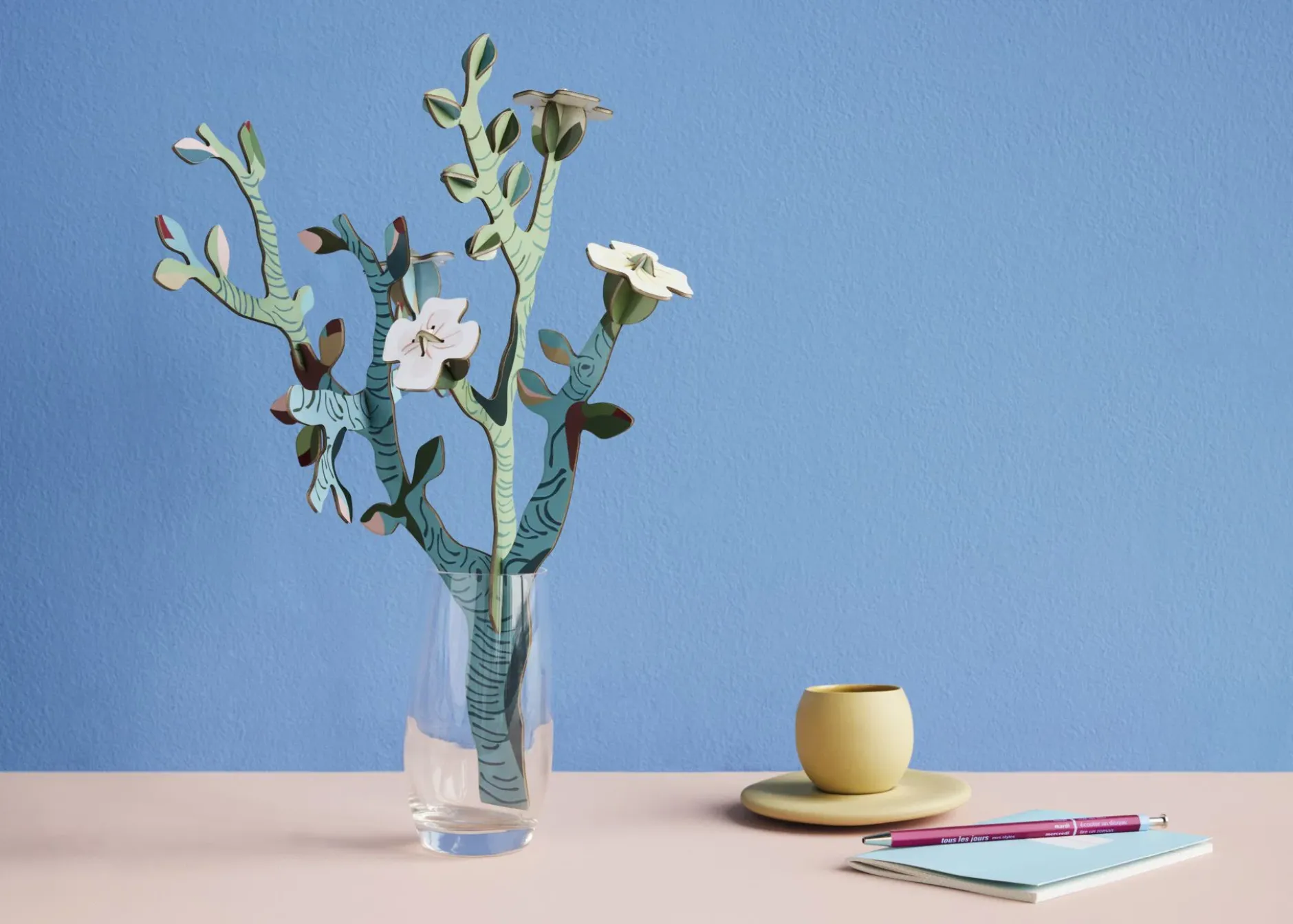 Papierskulptur 'Almond Blossom I'