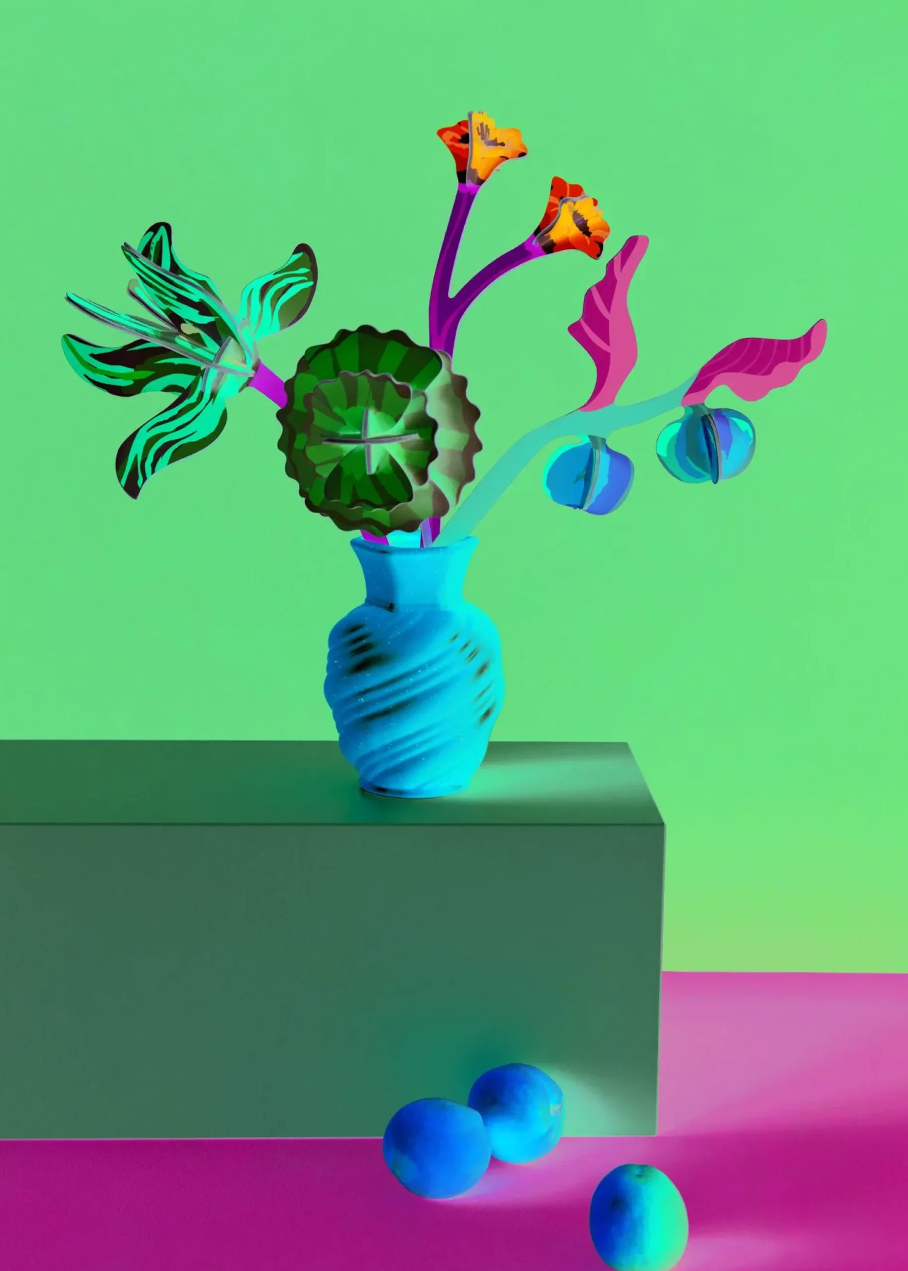 Papierskulptur 'Dutch Masters Bouquet I'