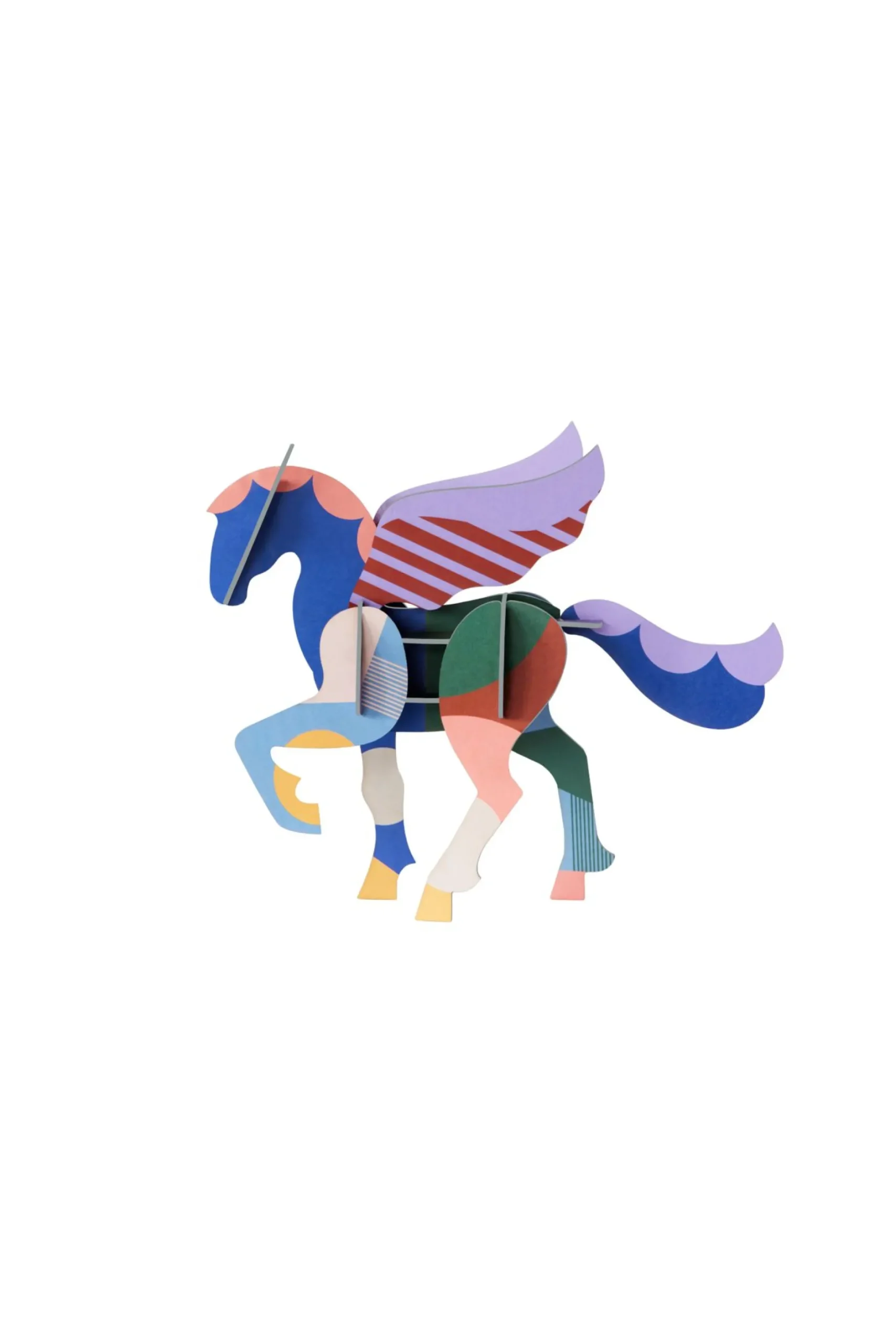 Papierskulptur 'Geflügelter Pegasus'