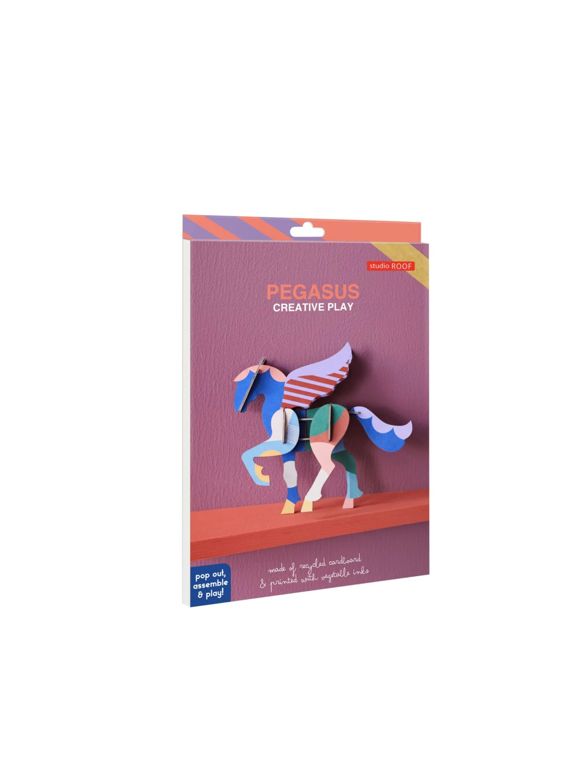Papierskulptur 'Geflügelter Pegasus'
