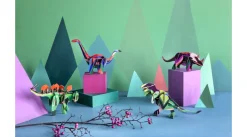 Papierskulptur 'Jade-Dino'