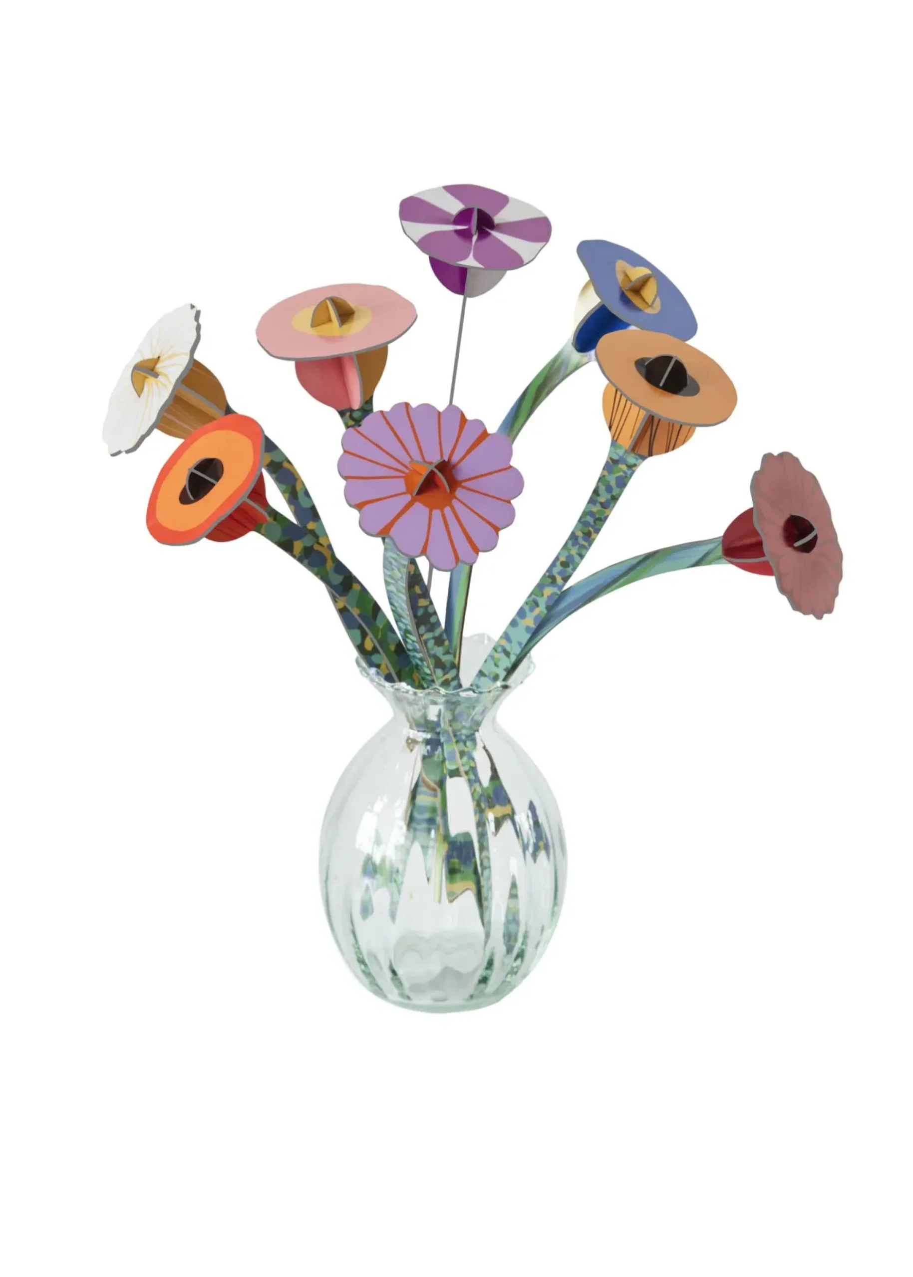 Papierskulptur 'Leuchtende Blüte'