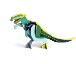 Papierskulptur 'Leuchtender Dino'