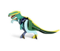 Papierskulptur 'Leuchtender Dino'