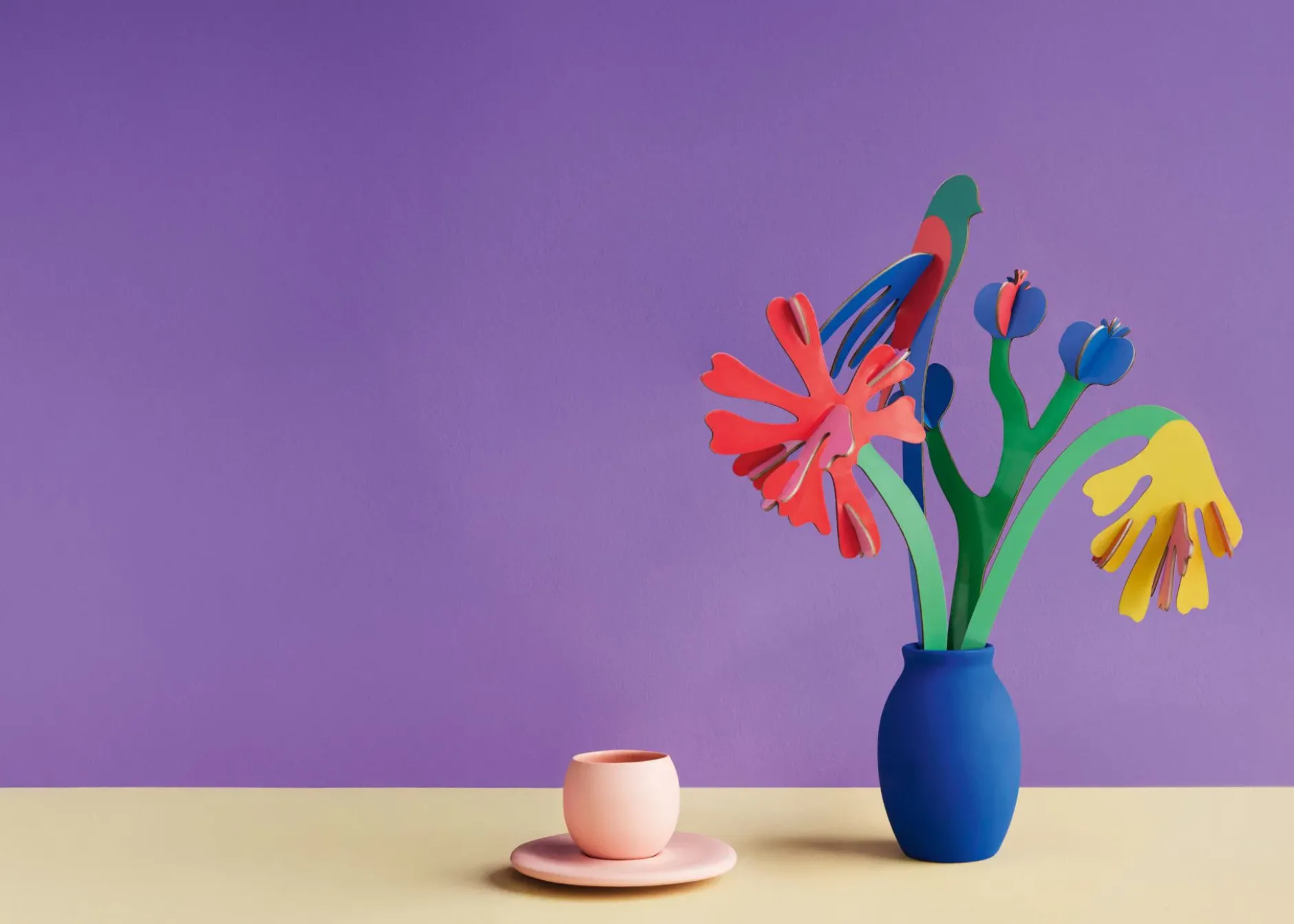Papierskulptur 'Matisse Paper Bloom I'