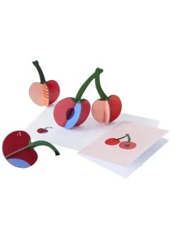 Papierskulptur 'Pop-Up Kirschen'