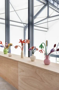 Papierskulptur 'Sonnenblumen-Trio'