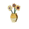 Papierskulptur 'Sonnige Sonnenblumenvase'