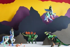 Papierskulptur 'Stachel-Dino'