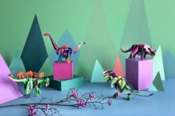 Papierskulptur 'Stachel-Dino'