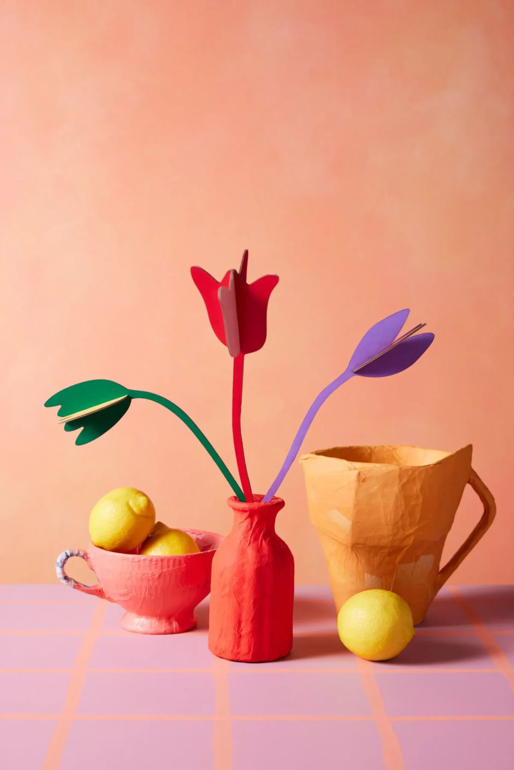 Papierskulptur 'Tulpenblumen'