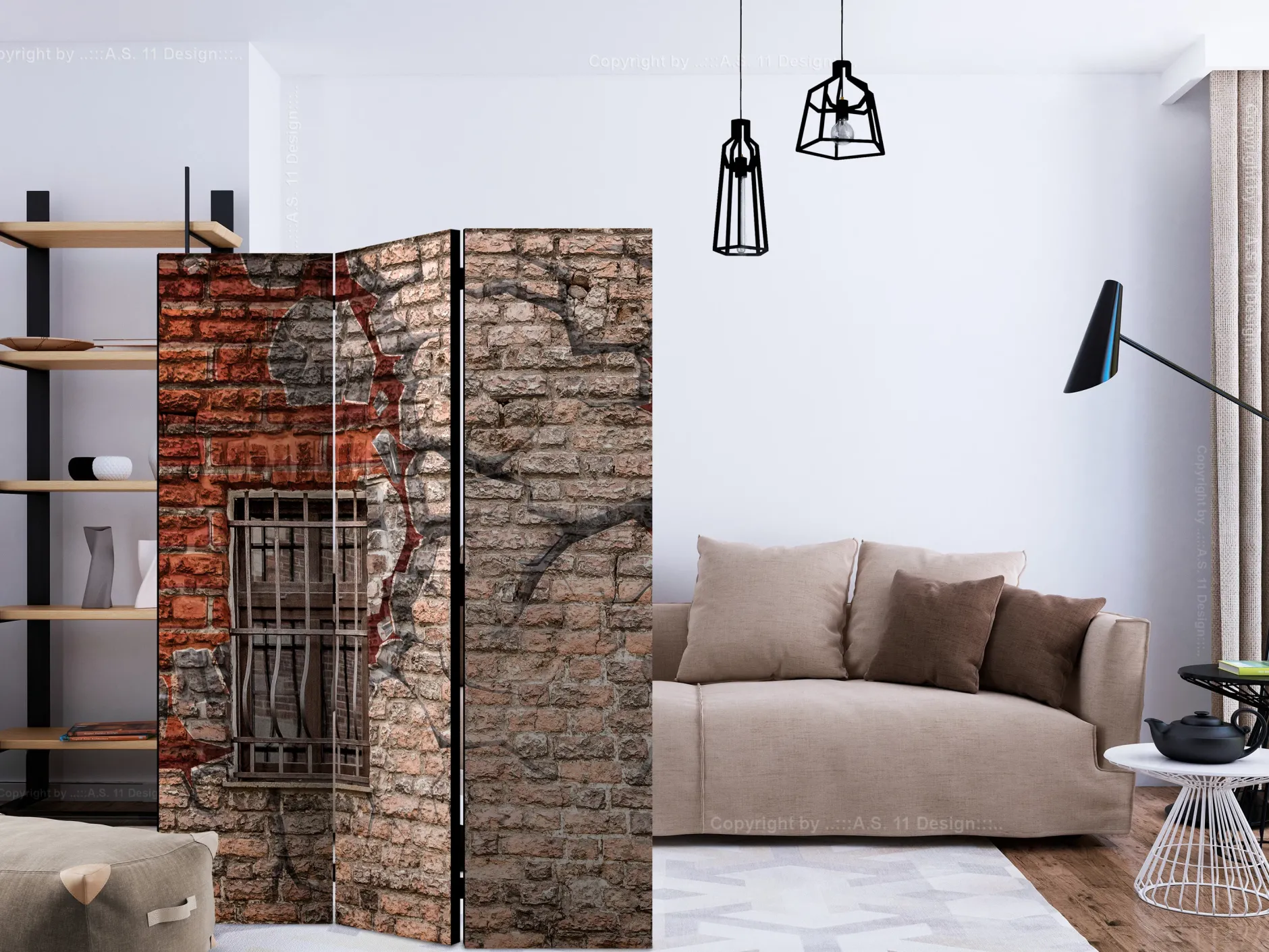 Paravent 'Break the Wall'