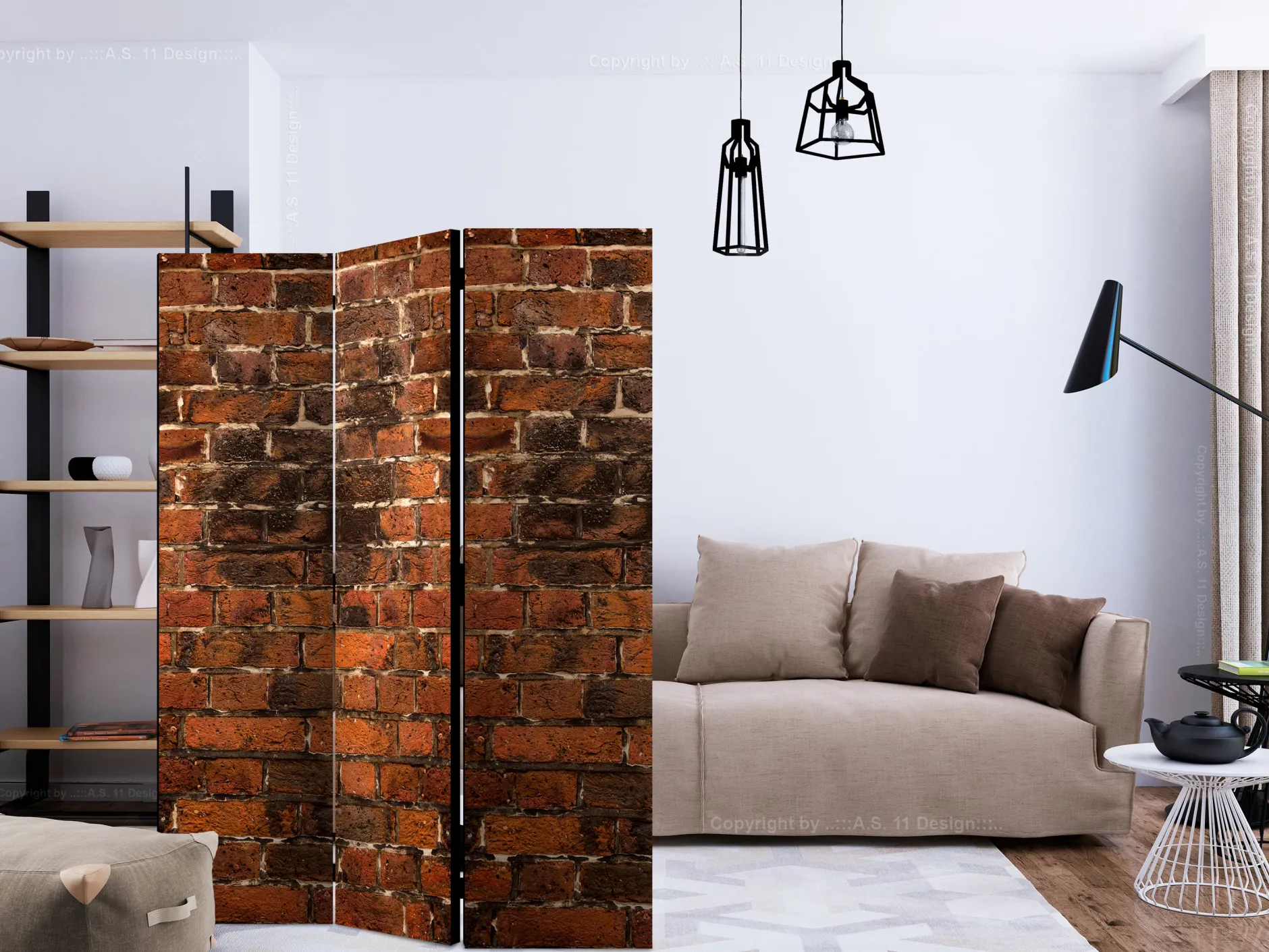Paravent 'Brick Shadow'