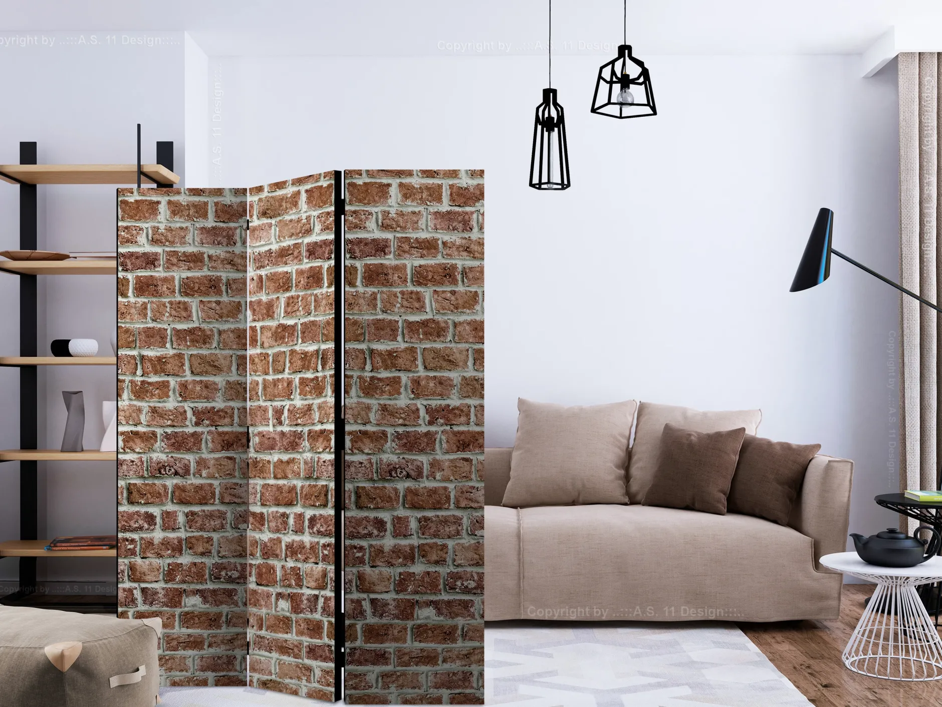 Paravent 'Brick Space'