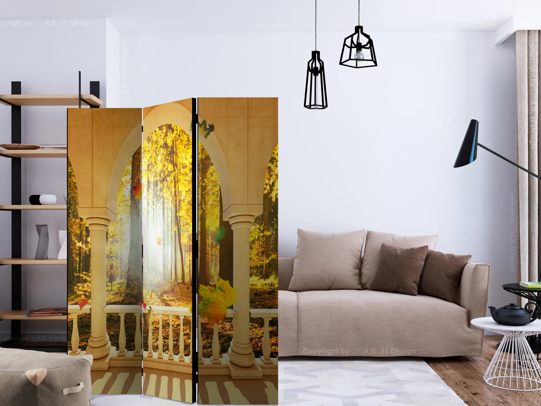 Paravent 'Dream About Autumnal Forest'