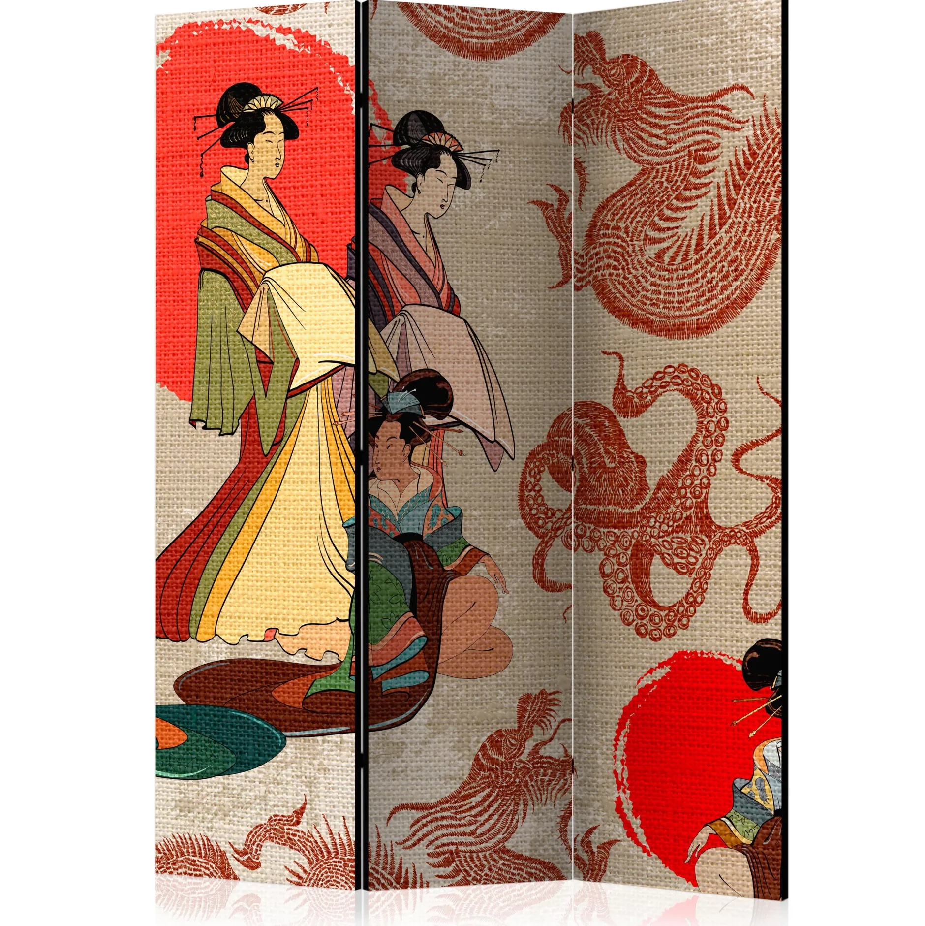 Paravent 'Geishas'
