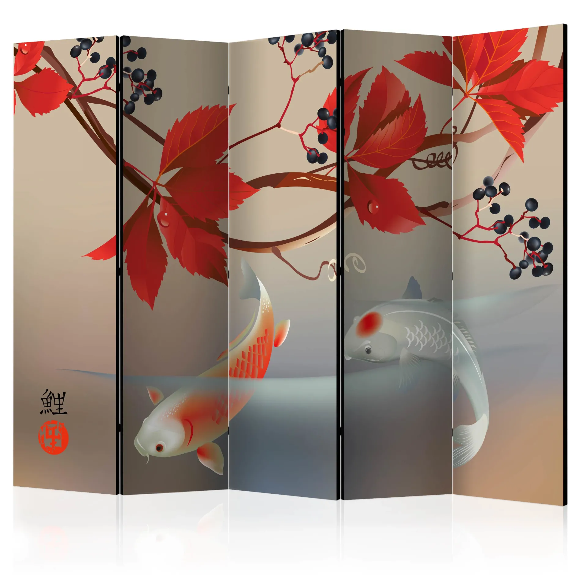 Paravent 'Happy Fish II'