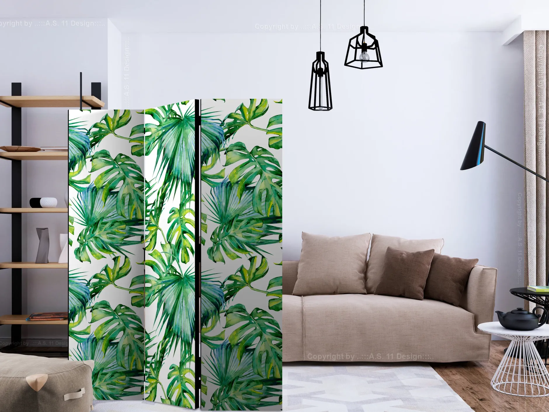 Paravent 'Jungle Leaves'