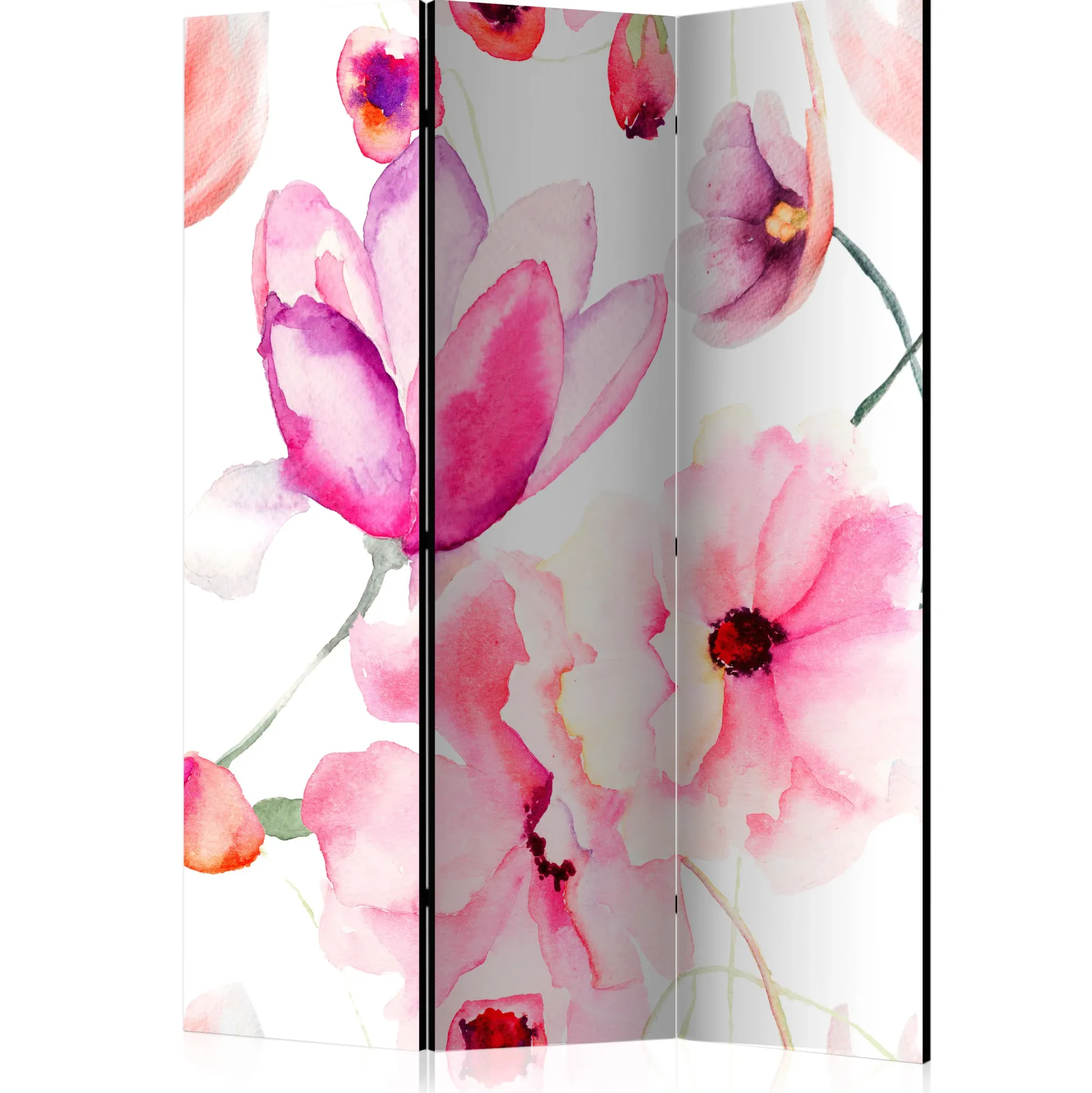 Paravent 'Pink Flowers'