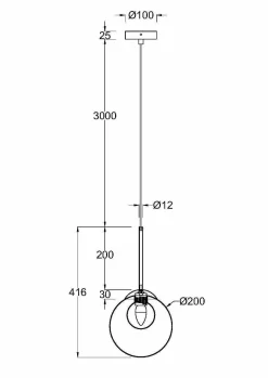 Pendelleuchte 'Basic Form 1'
