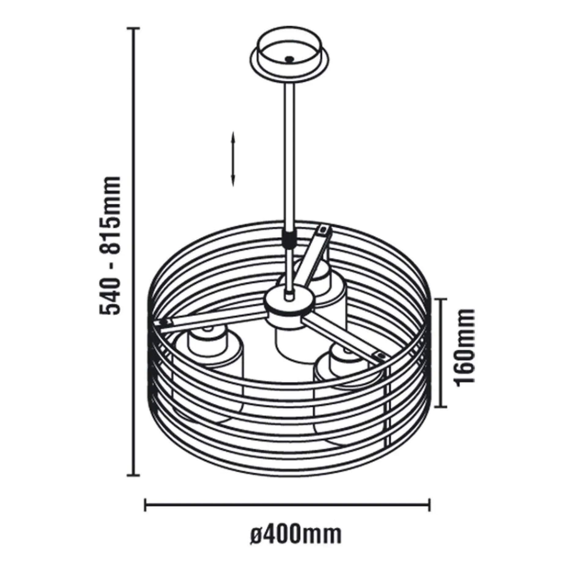 Pendelleuchte 'Cell CW'