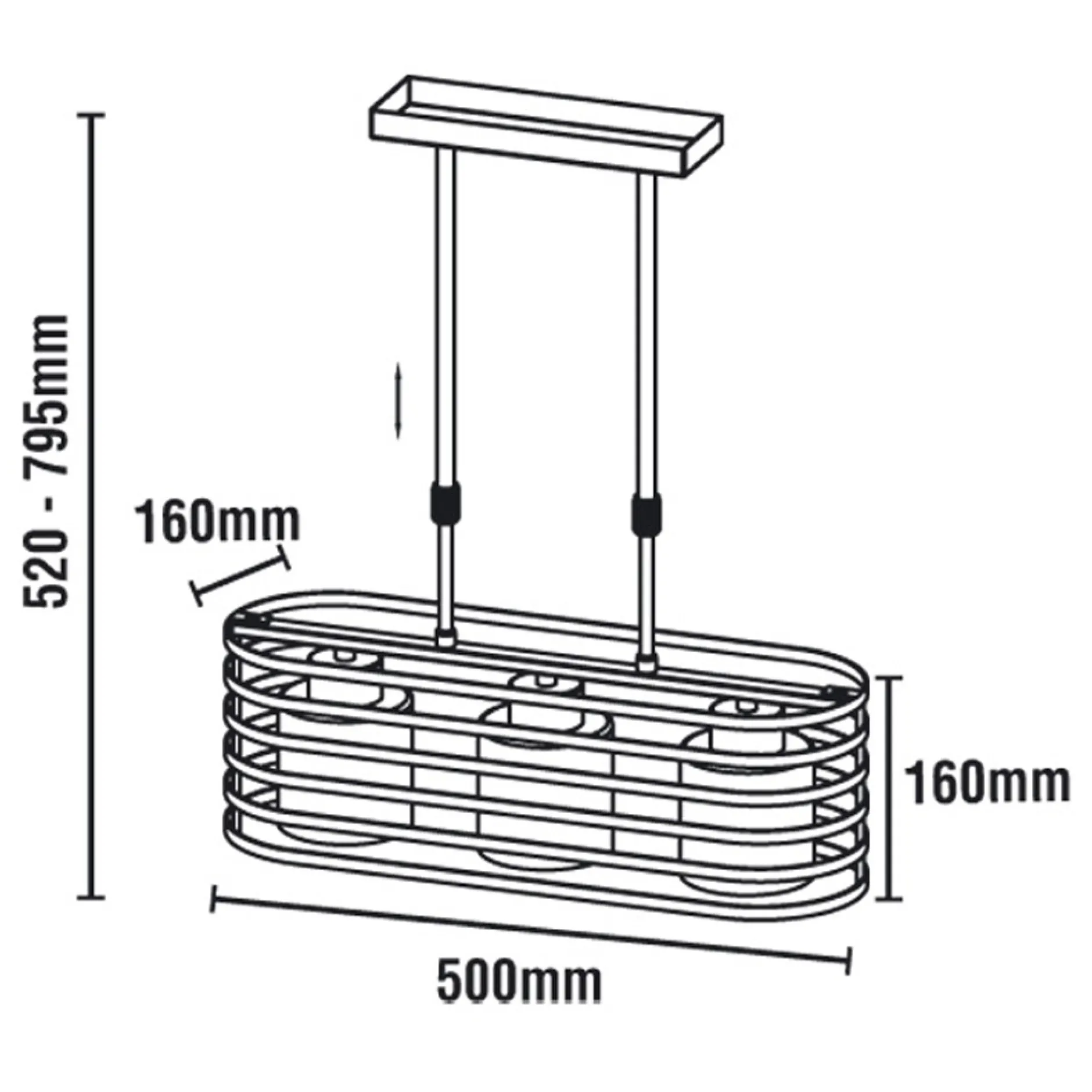 Pendelleuchte 'Cell 3W'