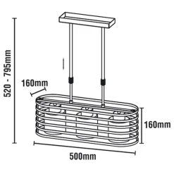 Pendelleuchte 'Cell 3W'
