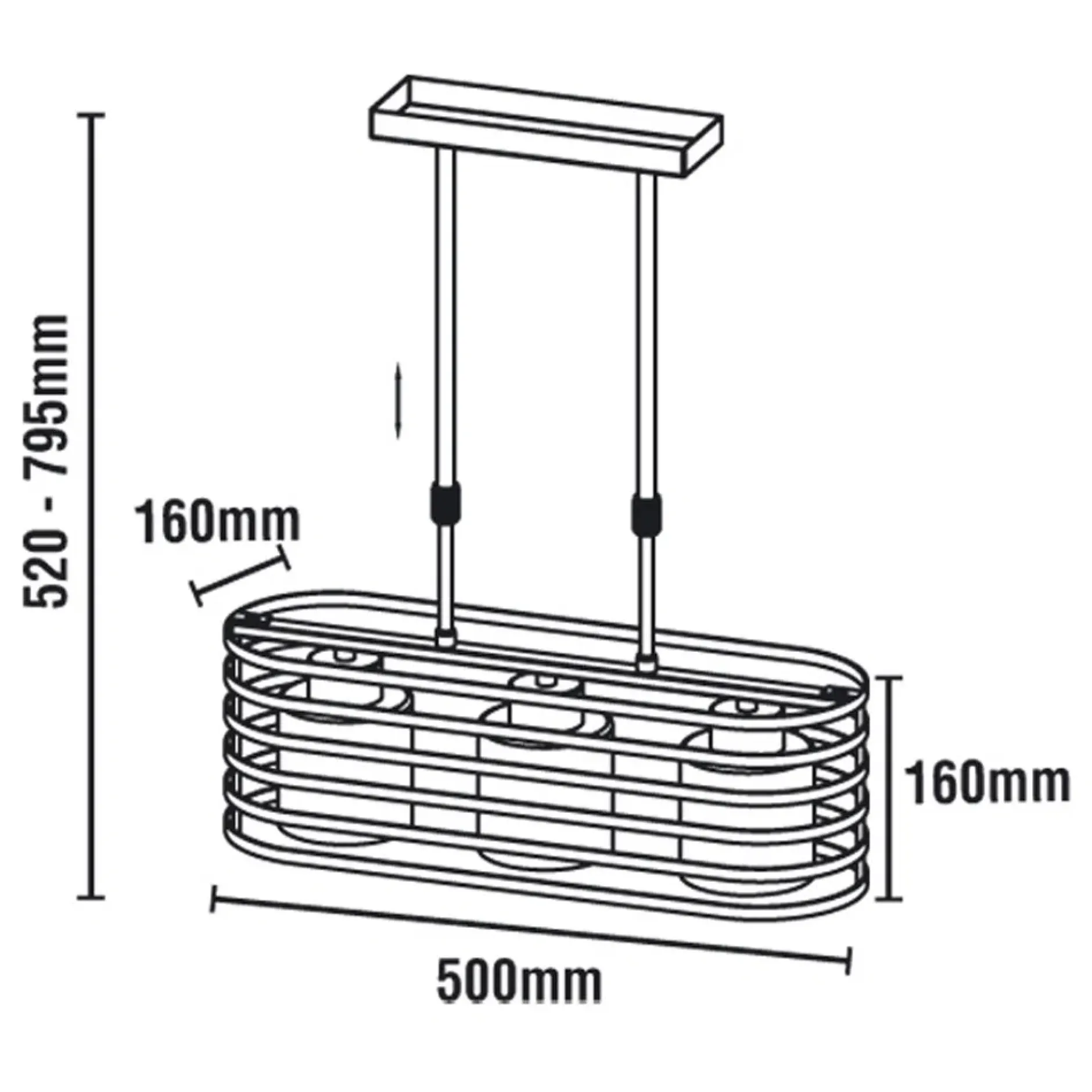 Pendelleuchte 'Cell 3W'