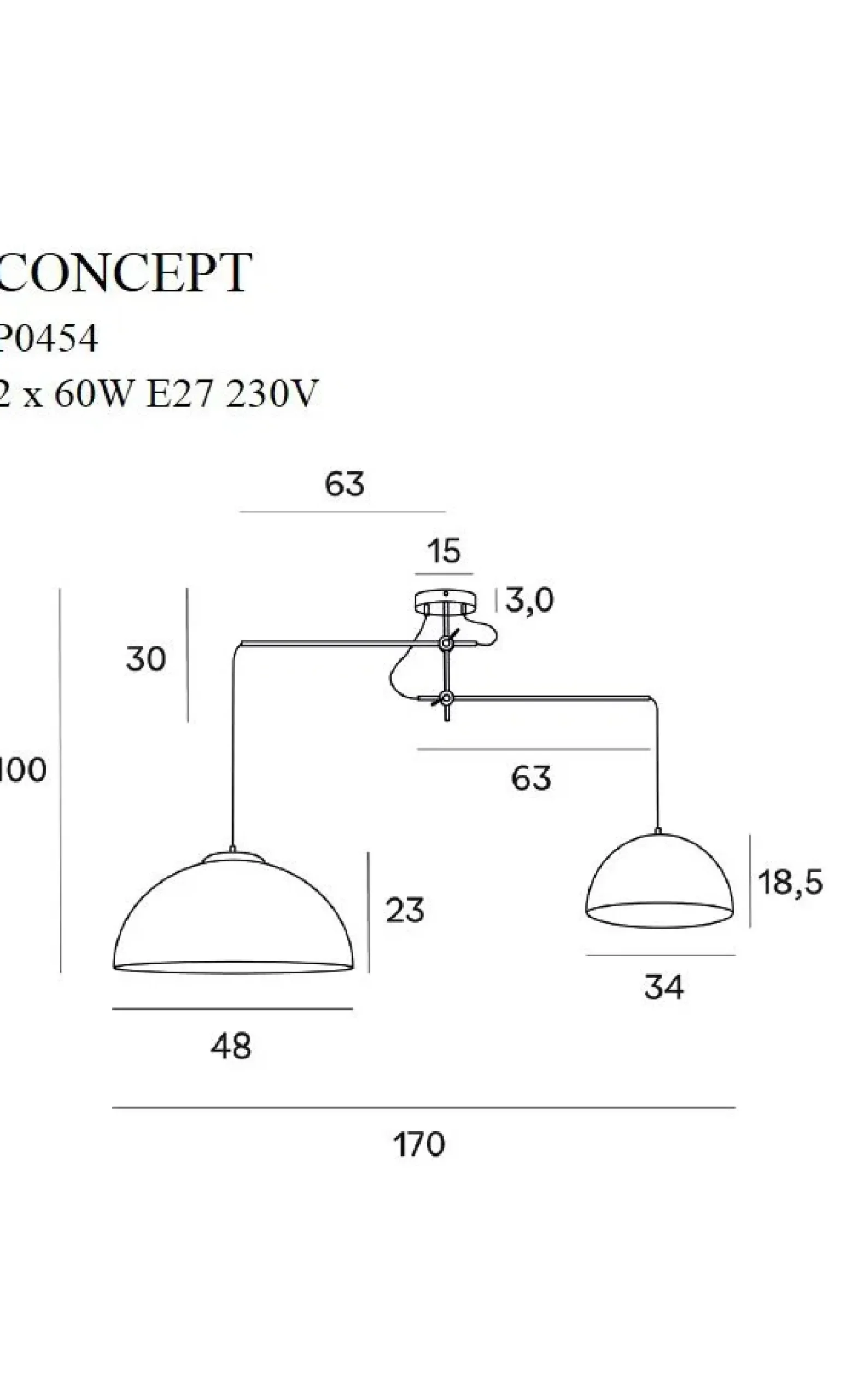 Pendelleuchte 'Concept 2'