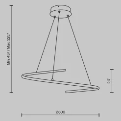 Pendelleuchte 'Curve 1'