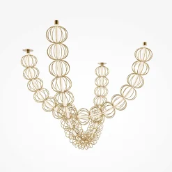 Pendelleuchte 'Golden Cage 3'
