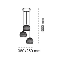 Pendelleuchte 'Krabi K3C'