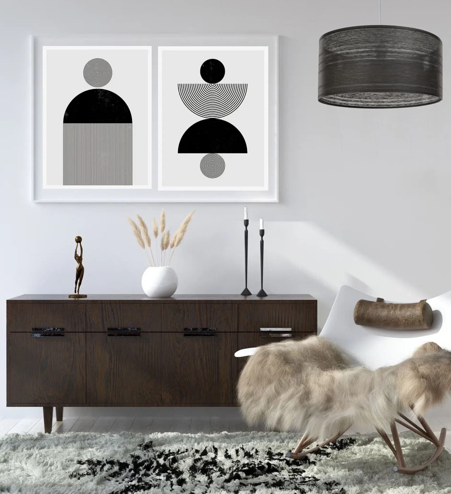 Pendelleuchte 'Natural Sublime Chic 1'