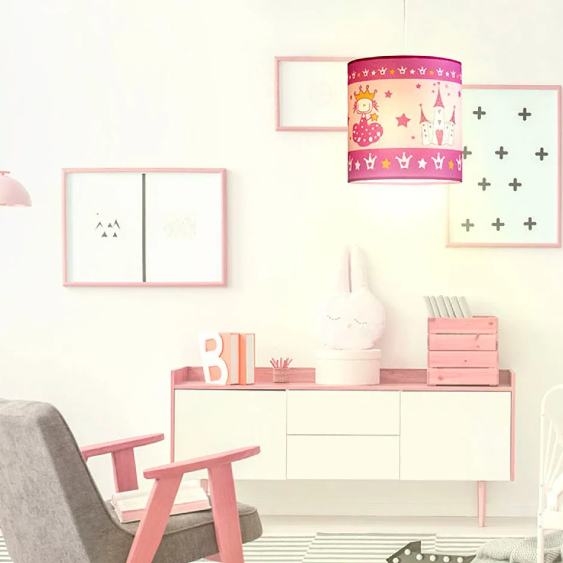 Pendelleuchte 'Pink Princess'