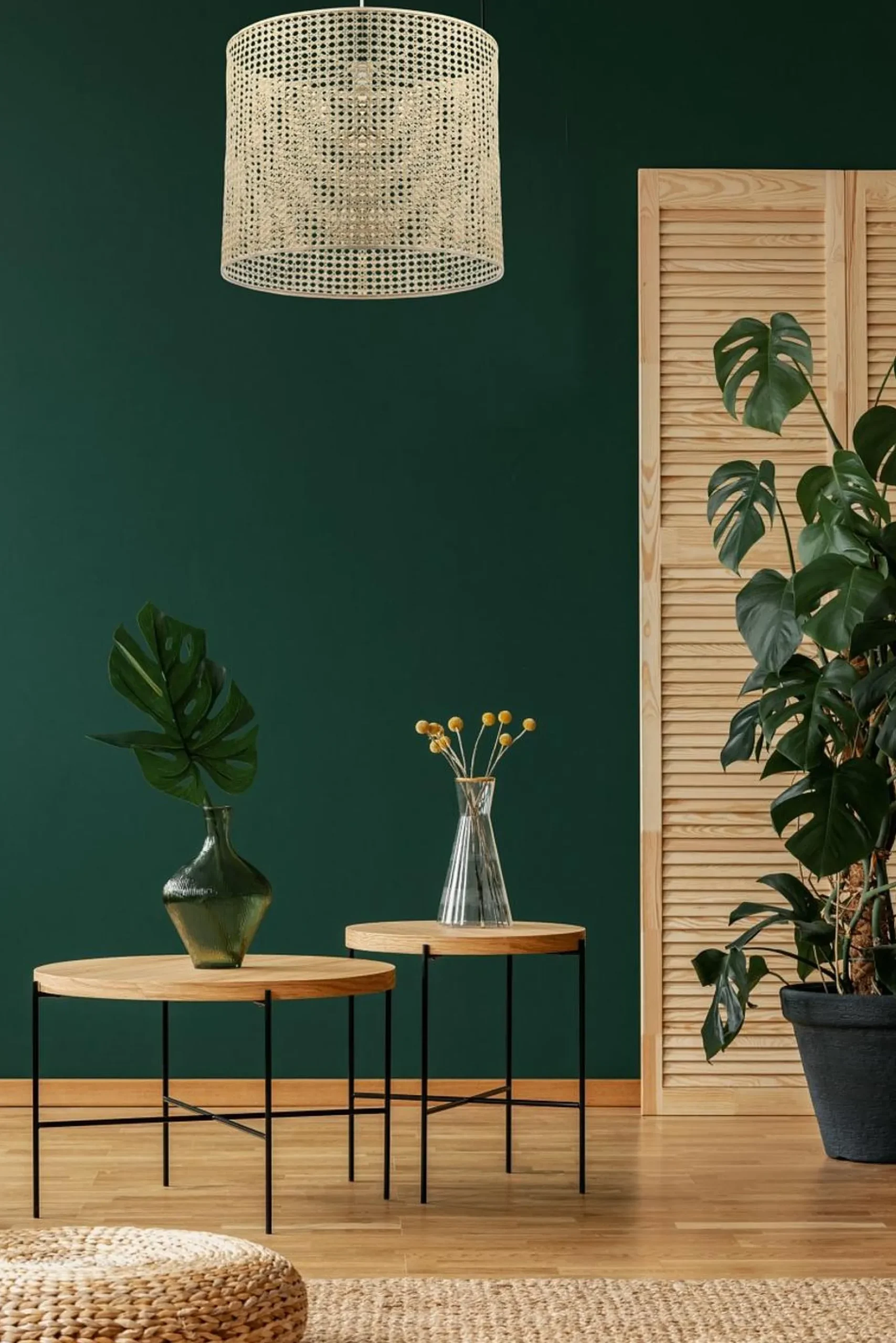 Pendelleuchte 'Rattan Cozy Shimmering'
