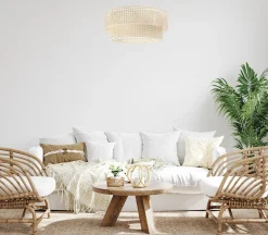 Pendelleuchte 'Rattan Lacey Radiant 1'