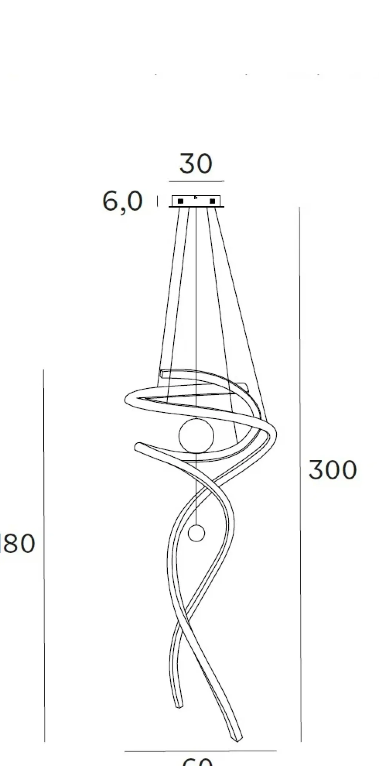 Pendelleuchte 'Ritz 2G'