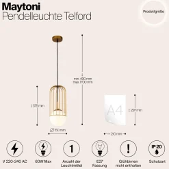 Pendelleuchte 'Telford 2'