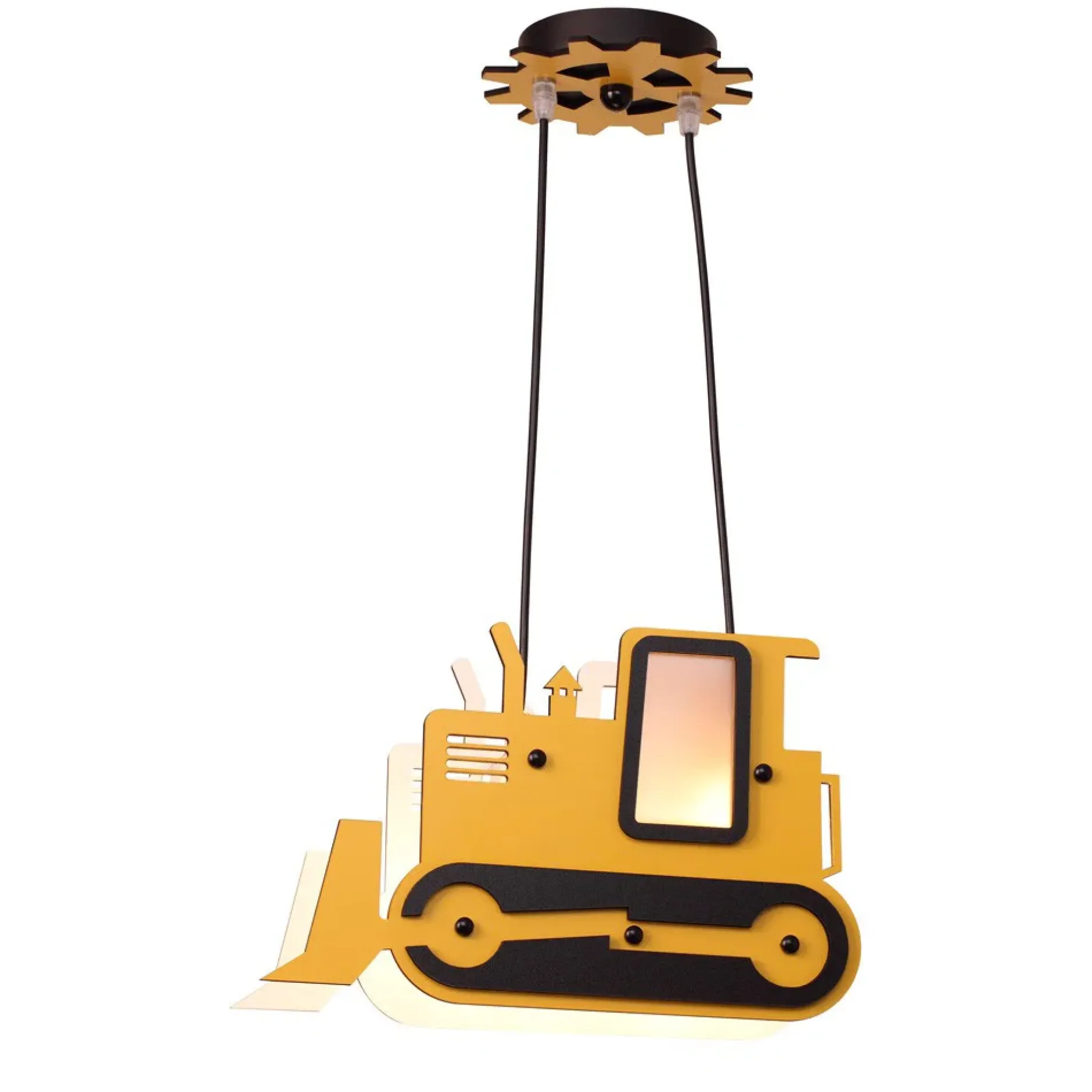 Pendelleuchte 'Yellow Excavator'