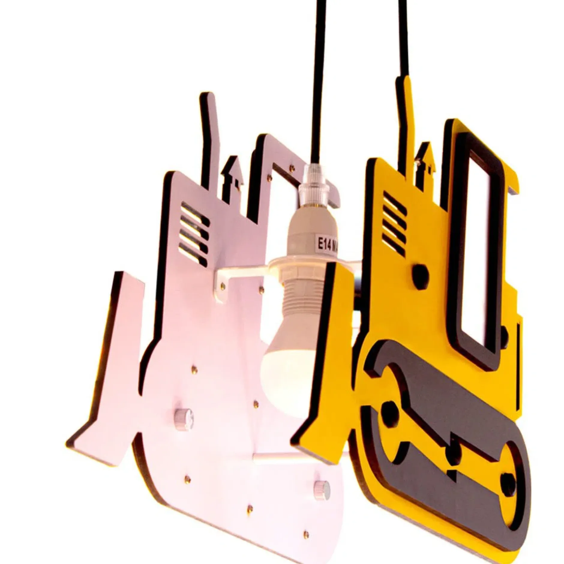 Pendelleuchte 'Yellow Excavator'