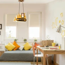 Pendelleuchte 'Yellow Excavator'