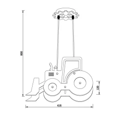 Pendelleuchte 'Yellow Tractor'
