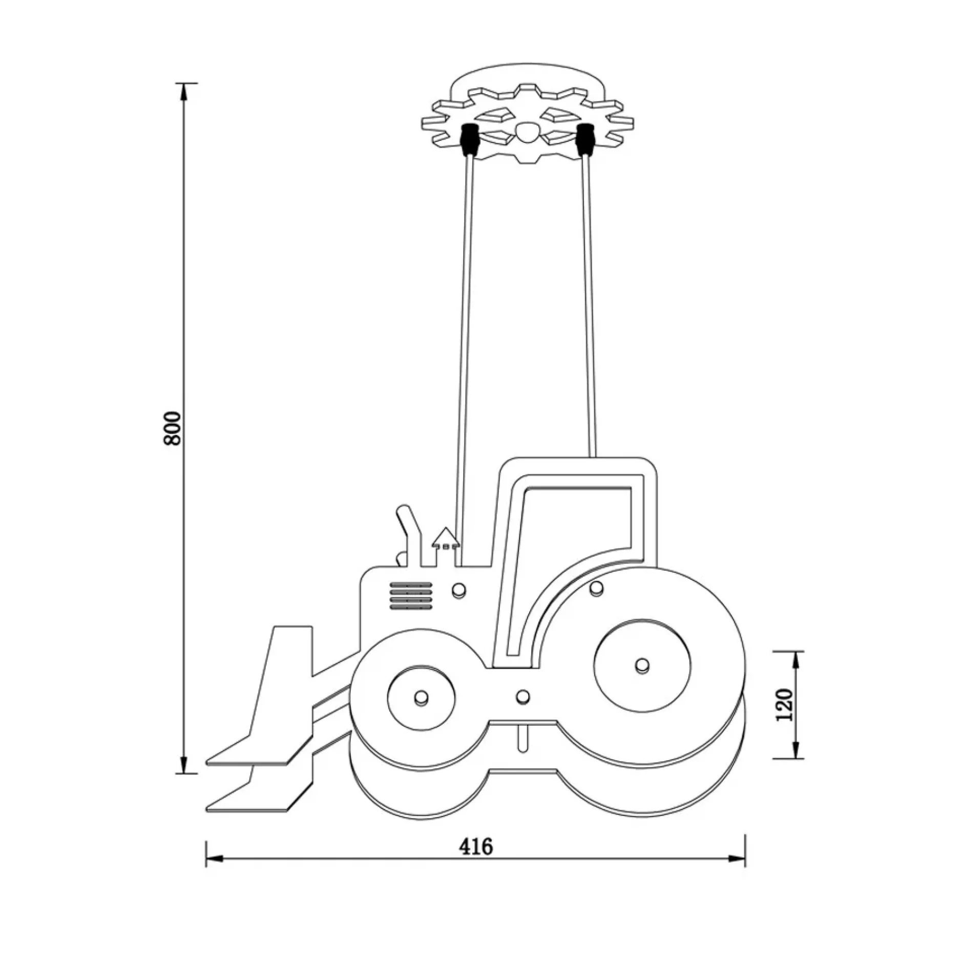 Pendelleuchte 'Yellow Tractor'