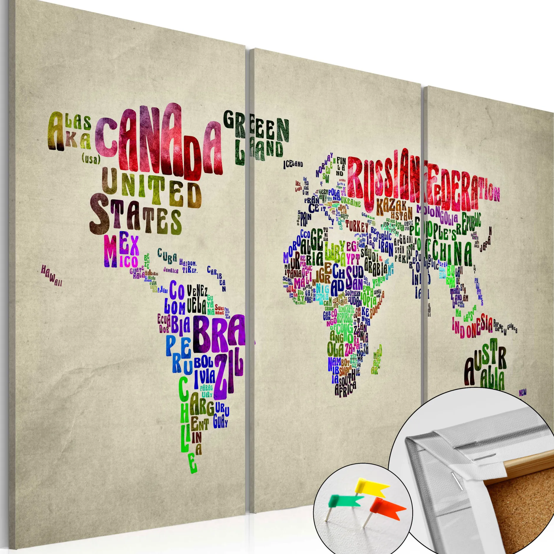 Pinnwand Bild 'Colorful Countries'