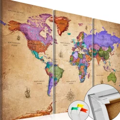 Pinnwand Bild 'Colourful Travels (3-teilig)'