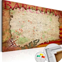 Pinnwand Bild 'Map of Barcelona'