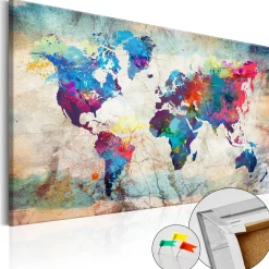 Pinnwand Bild 'World Map: Colourful Madness'