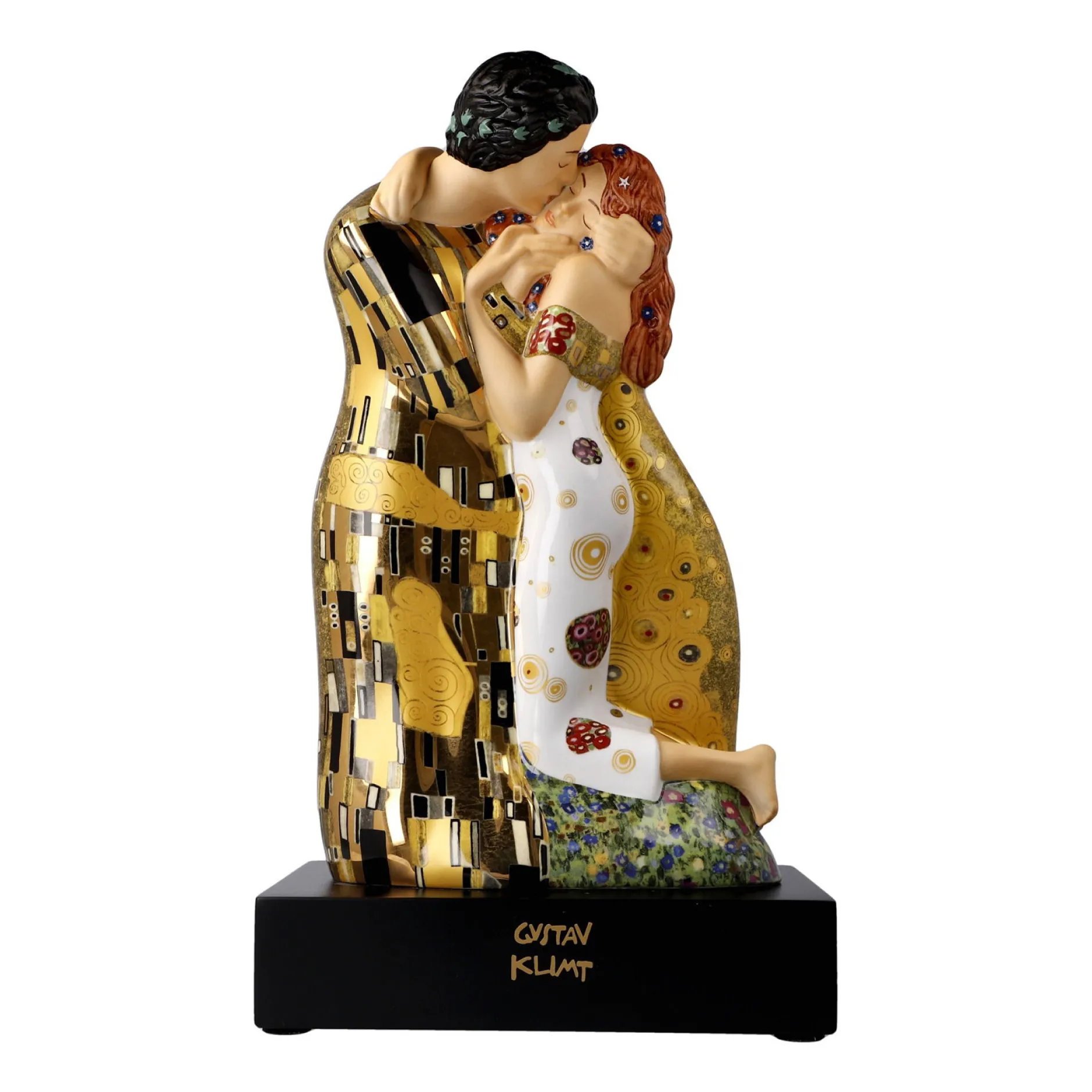 Porzellan Figur 'Auf ewig dein' von Gustav Klimt 11x18x7cm